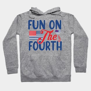 Patriotic Shirts for Men & Women American Flag Shirt Fun On the fourth Graphic Tee USA Star Stripes Hoodie